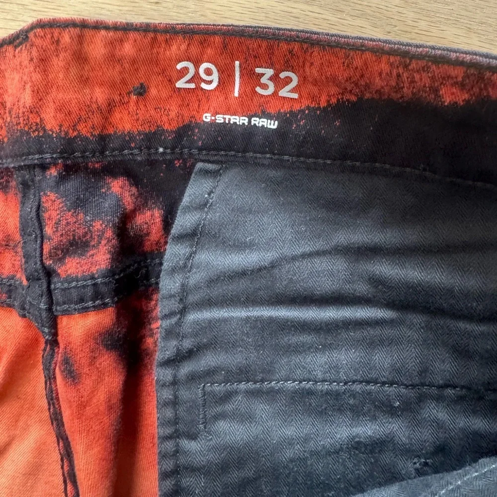 NWOT G-Star RAW D-Staq Tapered Jeans Men’s 29x32 Orange Black Tie Dye - Picture 3 of 7